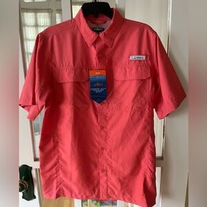 Men's Habit UPF50 Coastal Villa Short Sleeve River Shirt - Size Small